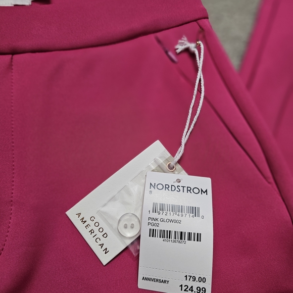 Good American Fuchsia Wide Leg Pants - Picture 5 of 6